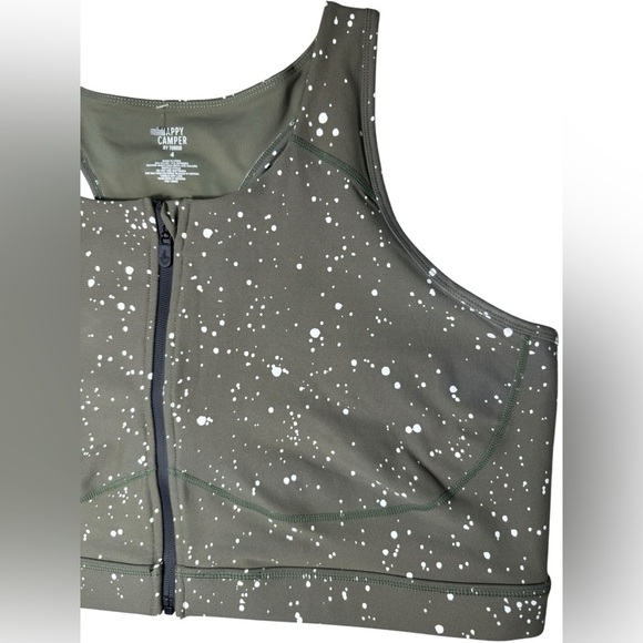 Torrid Camper Low-Impact Wireless Longline Active Sports Bra Size 4 Scatter Dot - Picture 6 of 14